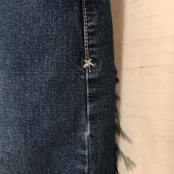 Dress Barn denim distressed hem bling skirt - Picture 12 of 13